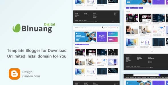 Binuang Digital, Template Blogger Mirip Situs Envato Elements